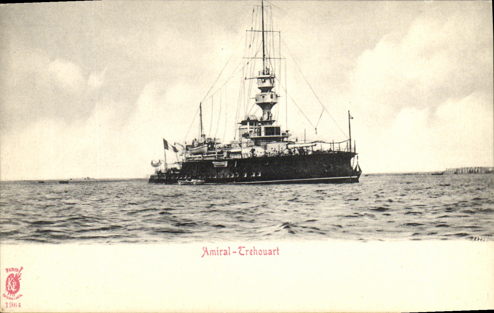 Amiral-Trehouart — bateau de guerre — éditeur Paris, n° 2327