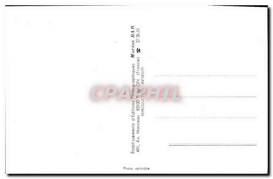CPM Bateau Guerre Antares Dragueur 1972 — Verso