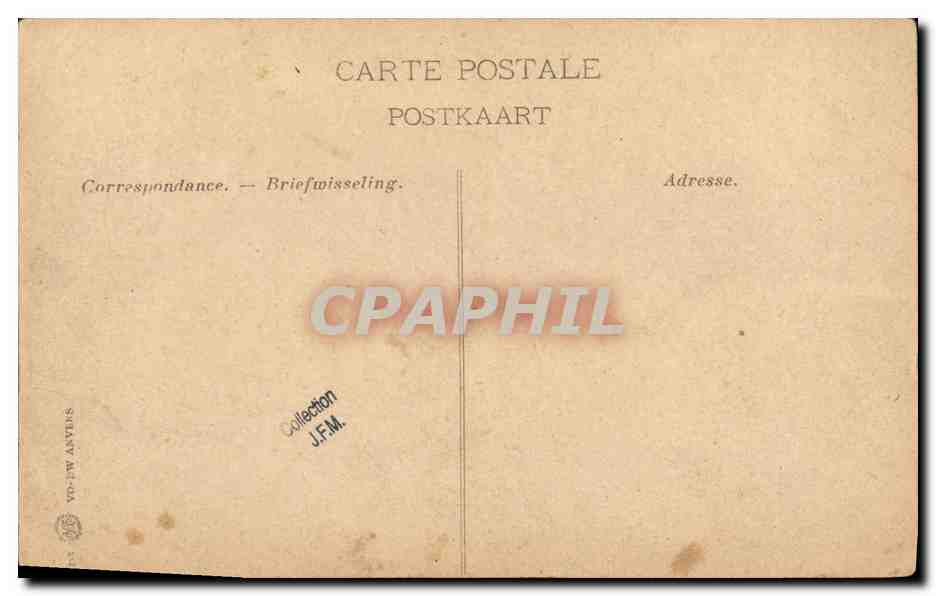 CPA Bateau Guerre Le Croiseur anglais Antrim a Anvers Juillet 1906 SM Edouard VII — Verso