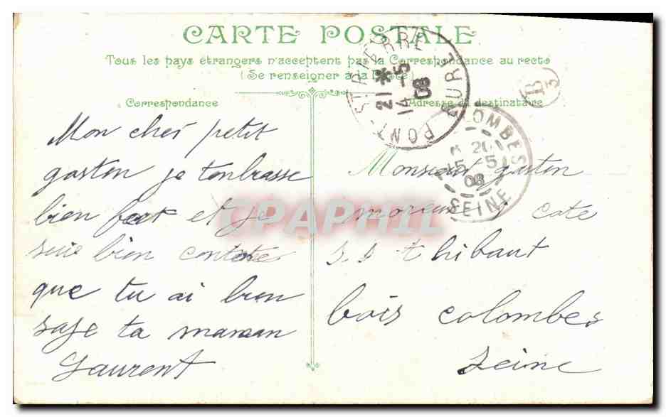 Toulon - Contre-torpilleurs au Petit-Rang — Éditeur L.V. n°26 — Verso