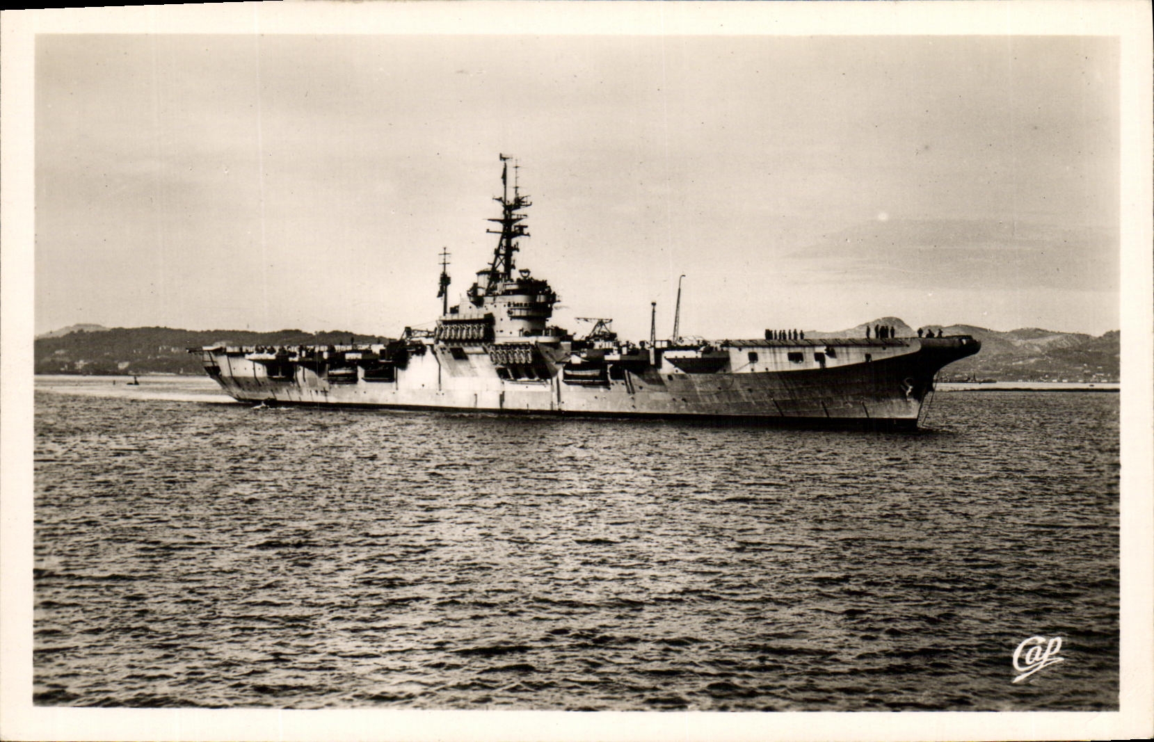 CPM Bateau Guerre Porte Avions Arromanches