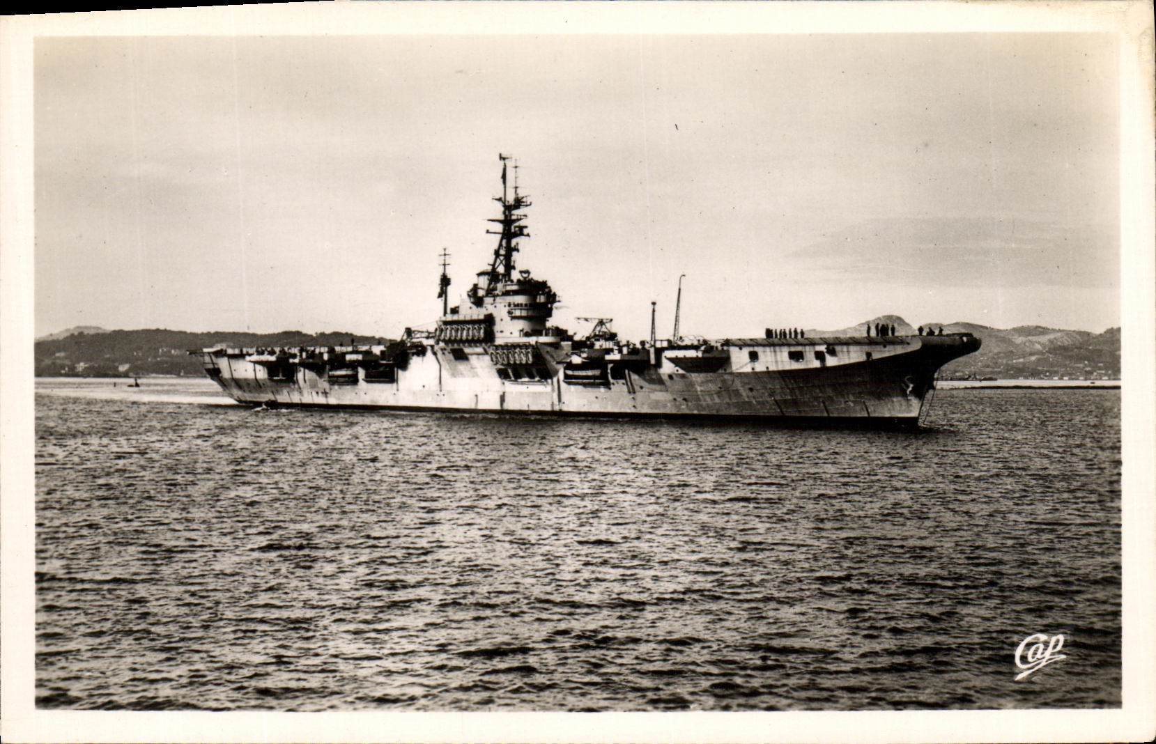 CPM Bateau Guerre Porte Avions Arromanches 