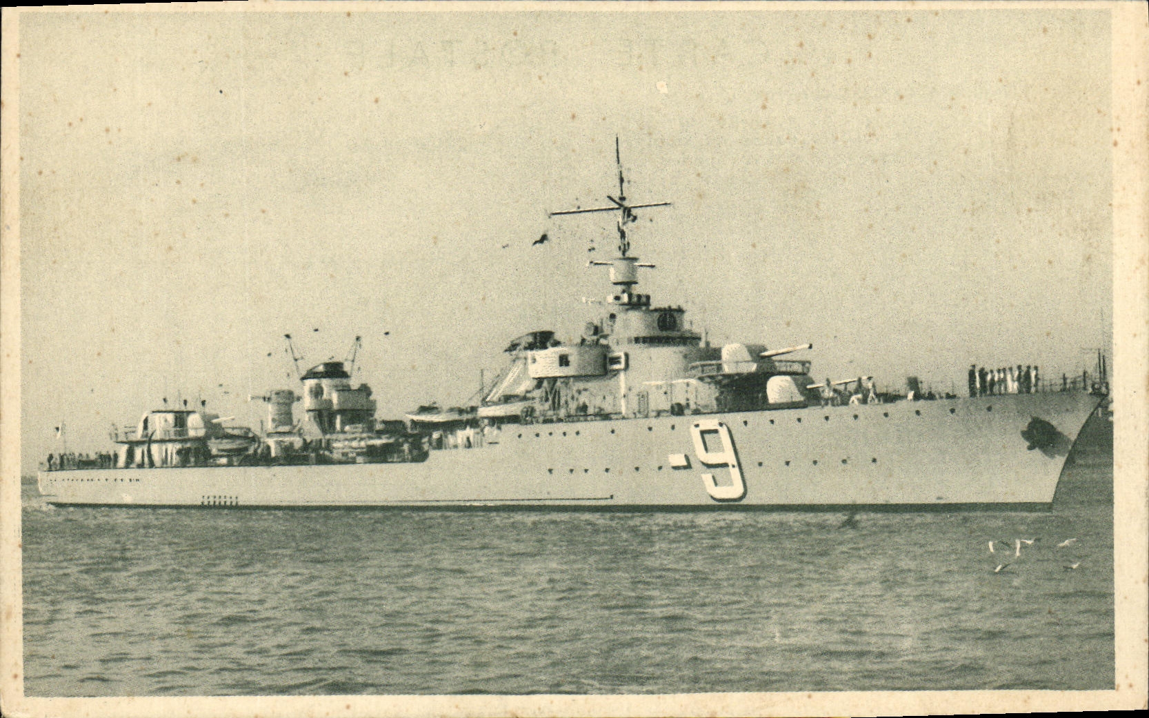 CPA Bateau Guerre L Audacieux Contre Torpilleur