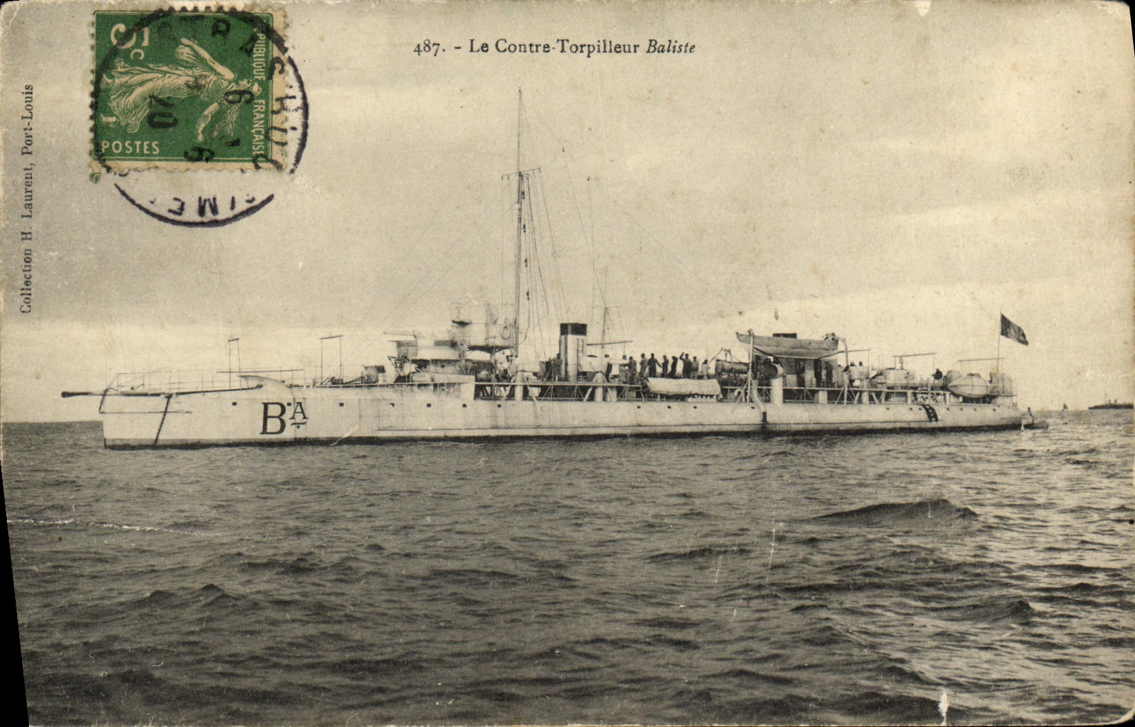 CPA Bateau Guerre Le Contre Torpilleur Baliste