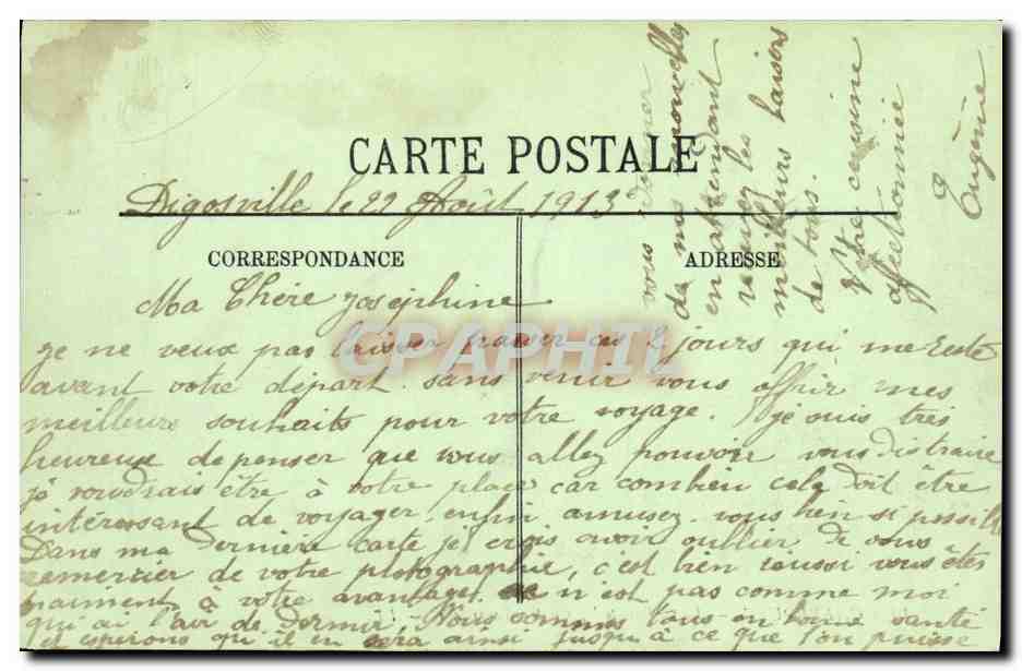 Cherbourg — Le "Baliste", Contre-Torpilleur — LL. — Verso