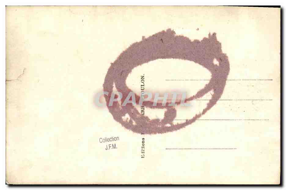 CPA Bateau Guerre Marine Militaire Francaise Porte Avions Bearn — Verso