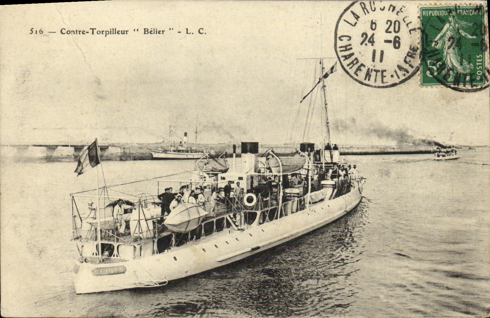 Contratorpedier "Bélier" — L.C. — La Rochelle