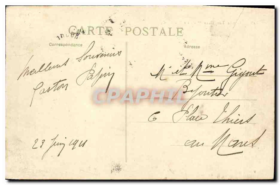 Contratorpedier "Bélier" — L.C. — La Rochelle — Achterkant