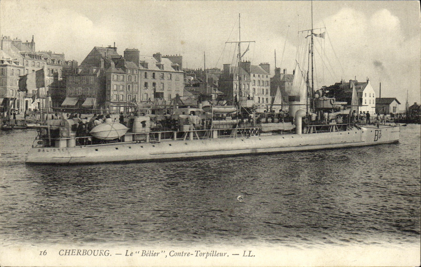 Cherbourg — Le "Bélîer", Contre-Torpilleur — LL.