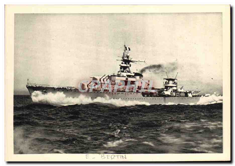 CPA Bateau Guerre E Bertin
