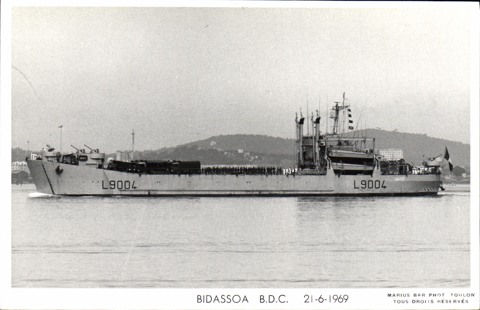 CPM Bateau Guerre Bidassoa B D C 1969