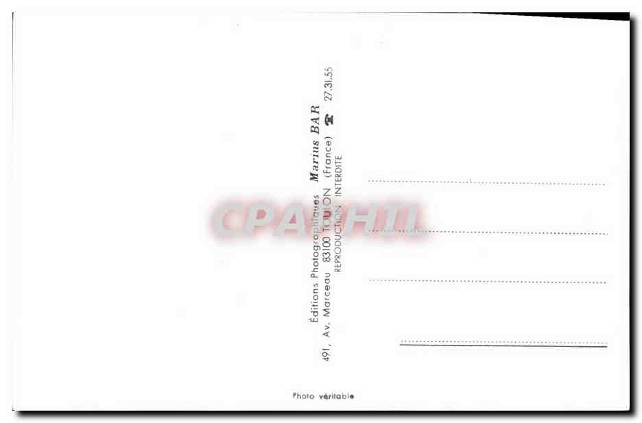 CPM Bateau Guerre Blavet B D C 1961 — Verso