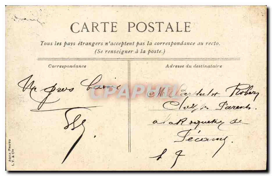 Le Bouvines — Bateau de guerre — L.Y. & Cie — Reverso