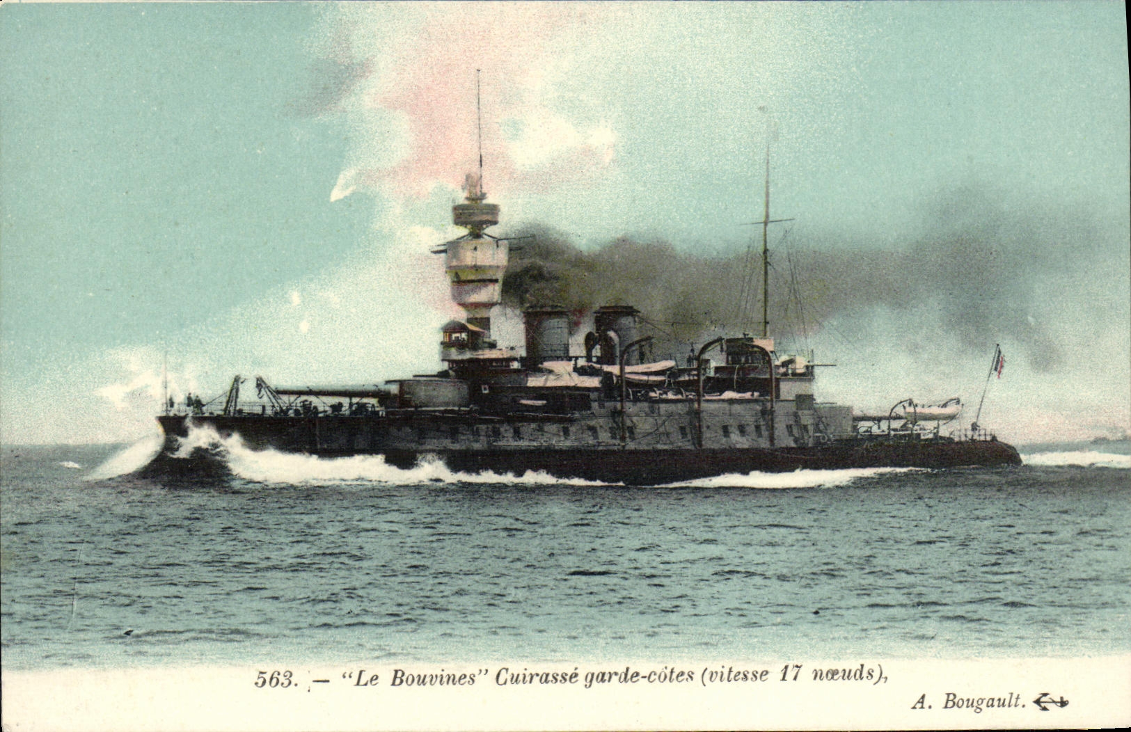 Le Bouvines — Cuirassé garde-côtes (vitesse 17 nœuds) — A. Bougault, n° 563