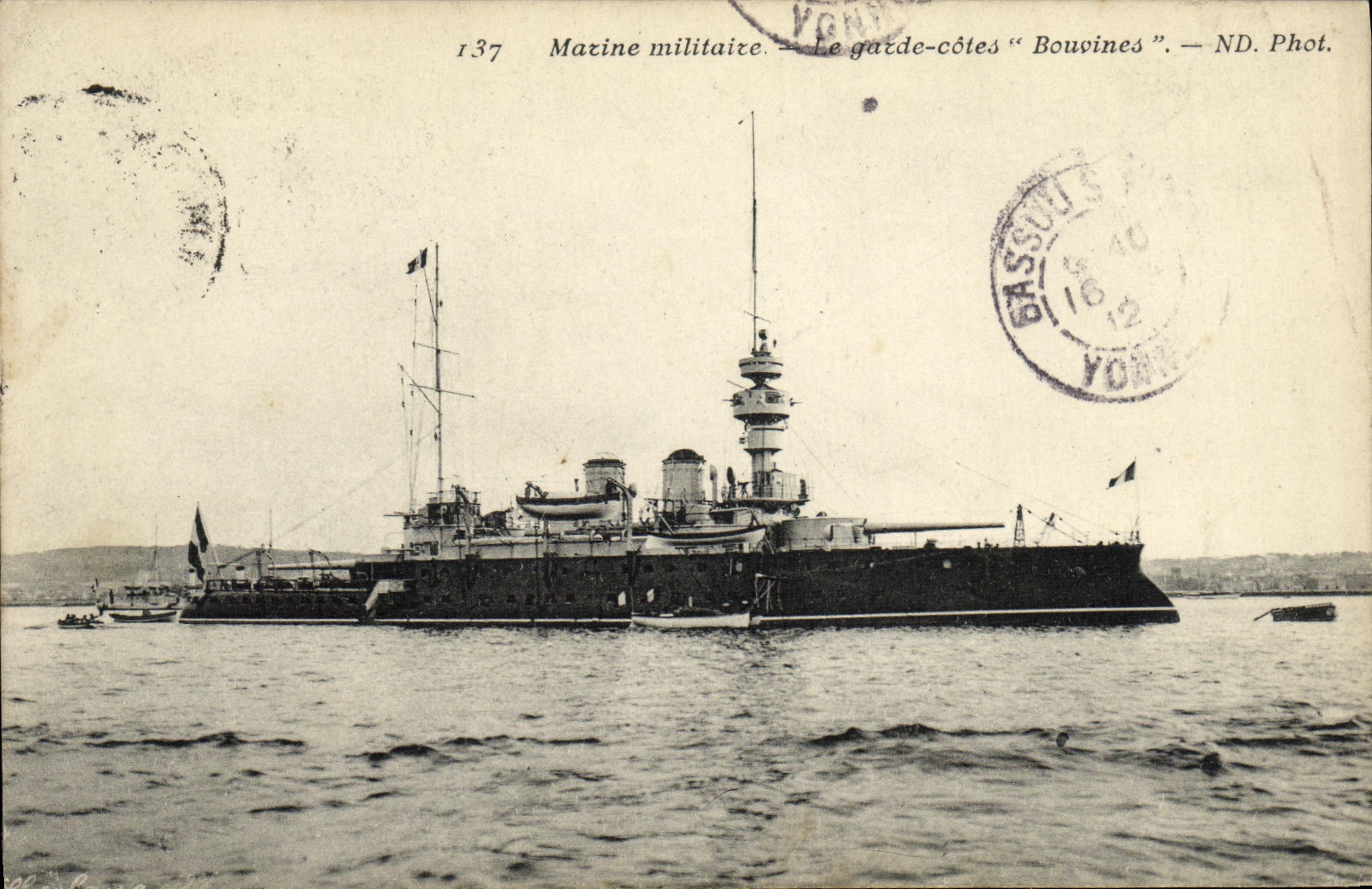 Le garde-côtes "Bouvines" — Marine militaire — ND. Phot. n°137