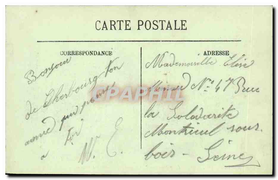 CPA Bateau Guerre Marine de Guerre Le Bouvines Garde cote — Verso