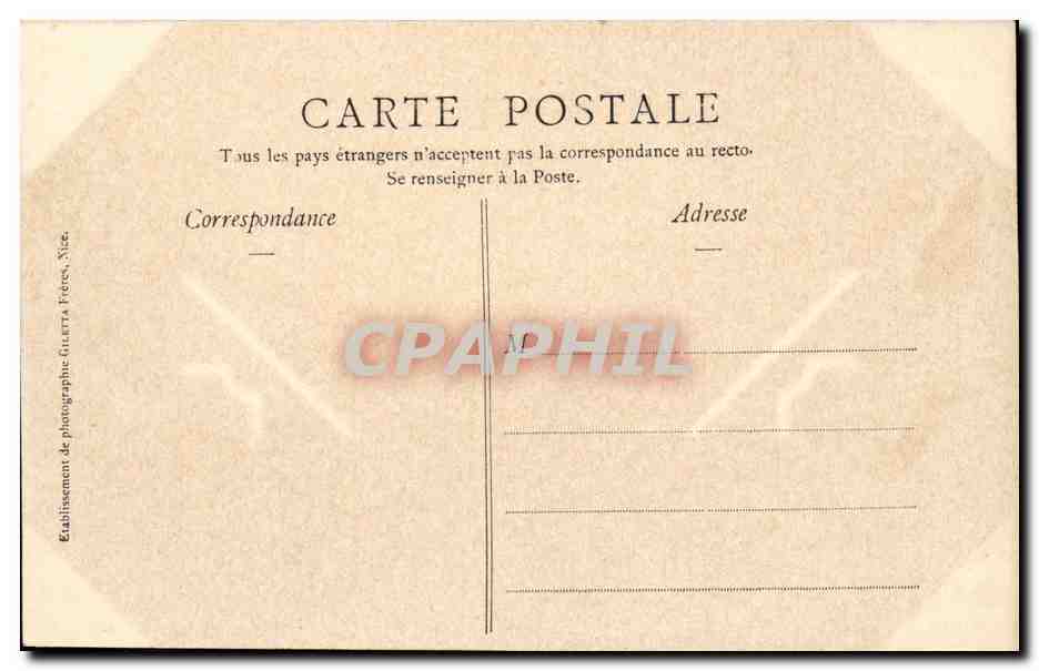 Le Brennus, cuirassé d'escadre — Collection Artistique 3208 — Édition Giletta, phot. Nice — Verso