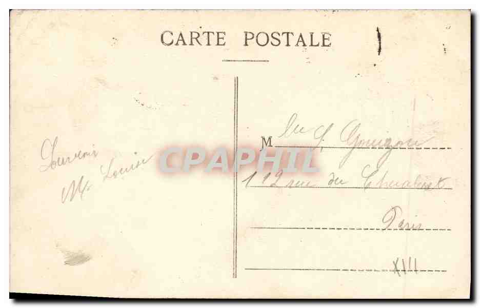 CPA Bateau Guerre Le Brennus Cuirasse a Tourelles — Verso