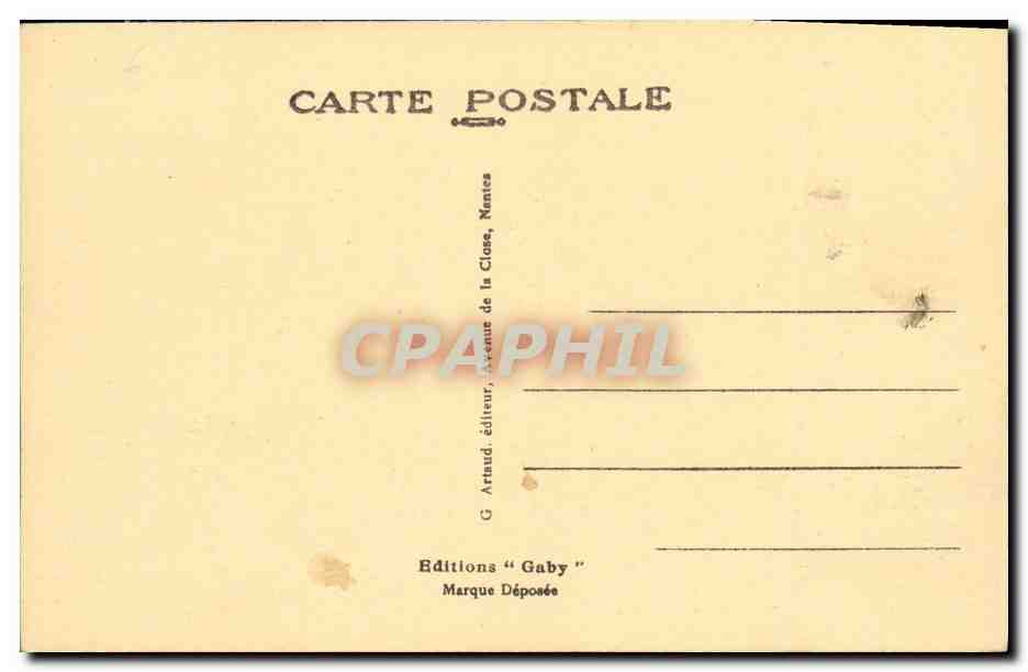 Le Cuirassé "Bretagne" — Marine de Guerre Française — Éditions Gaby — Verso
