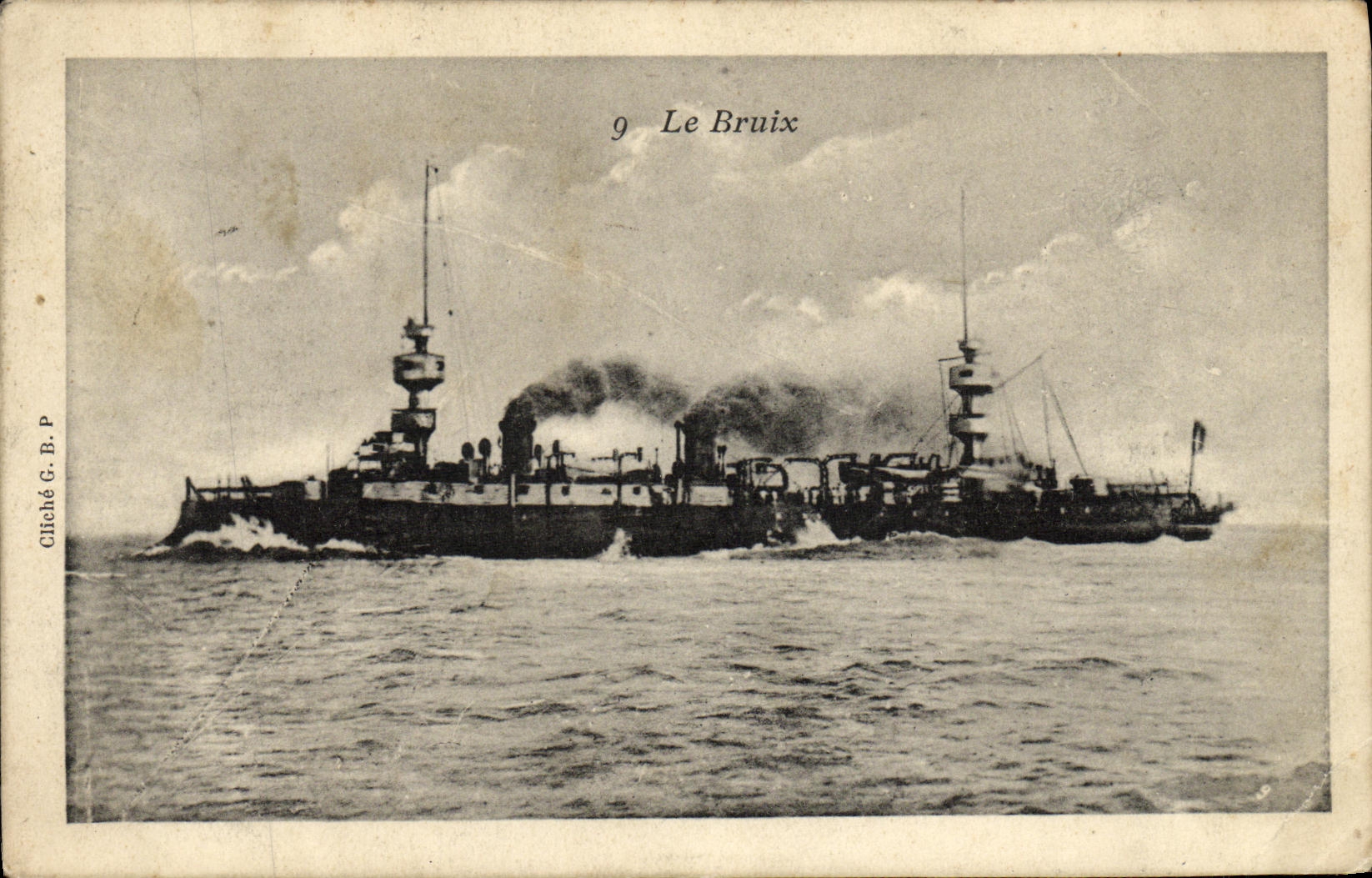 CPA Bateau Guerre Le Bruix