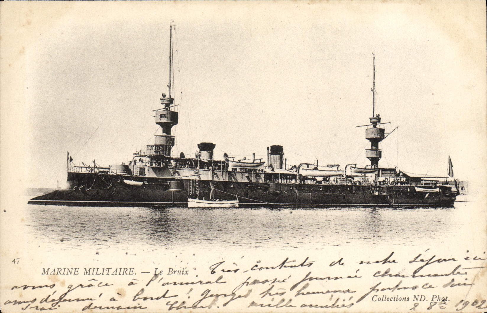 CPA Bateau Guerre Marine Militaire Le Bruix 