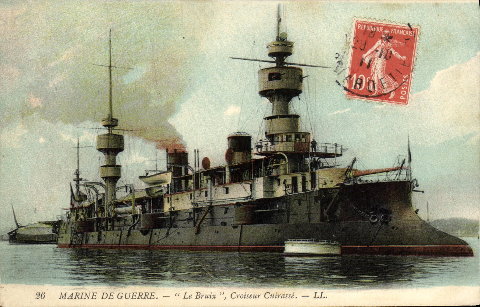 Marine de guerre — Le Bruix, Croiseur Cuirassé — LL. — Éditeur non identifié, n° 26