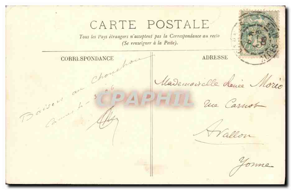 Marine de guerre — Le Bruix (croiseur cuirassé) — LL. — N° 127 — Reverso
