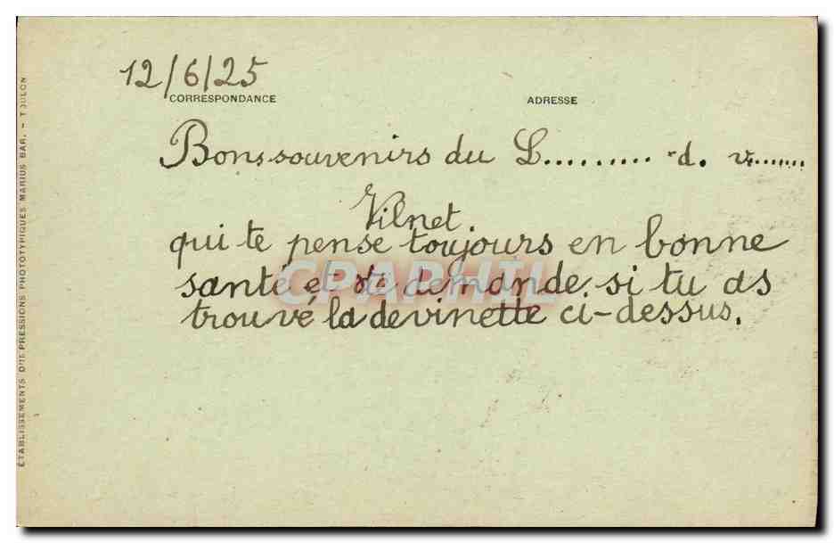 CAPITAINE-MEHL — Torpilleur d'Escadre — Marine Militaire Française — n°706 — Verso