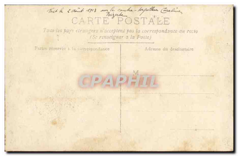 Trois marins — sur le cuirassé-batteur Caroline — Trigérde — Reverso