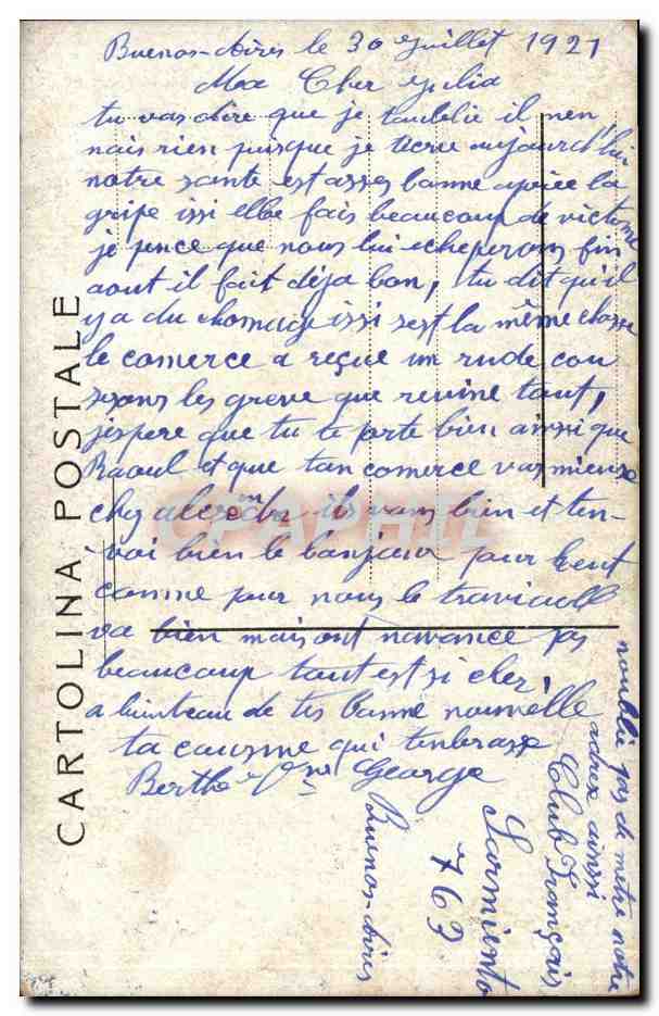 CPA Bateau Guerre Carlo Alberto Nelle acque di Tripoli Lybie — Verso