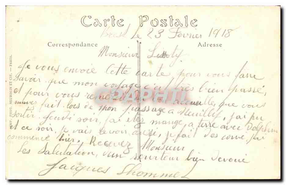 CPA Bateau Guerre Marine Militaire Le Carnot Cuirasse de premier rang — Verso