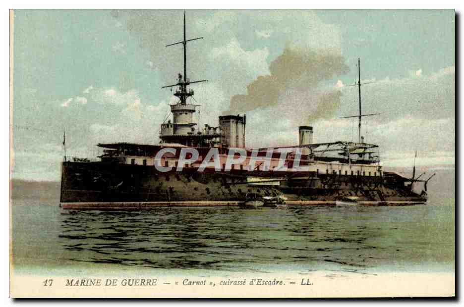 CPA Bateau Guerre Marine De Guerre Carnot Cuirasse d Escadre
