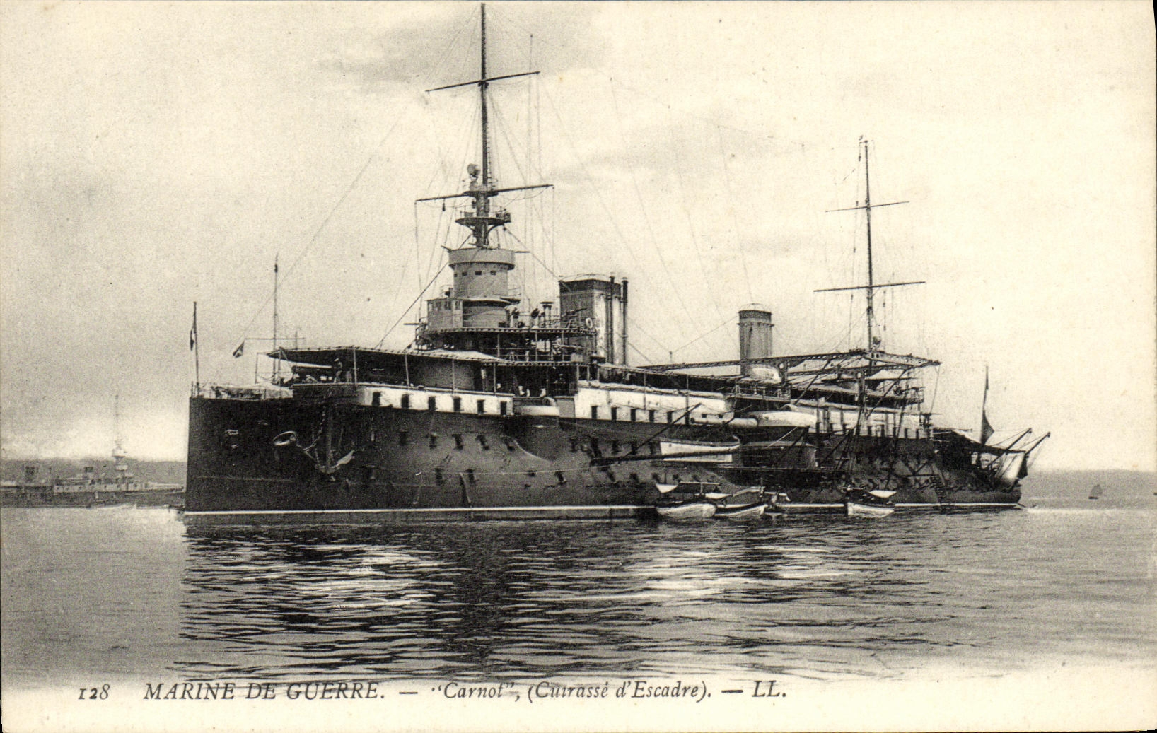 CPA Bateau Guerre Marine De Guerre Carnot Cuirasse d Escadre