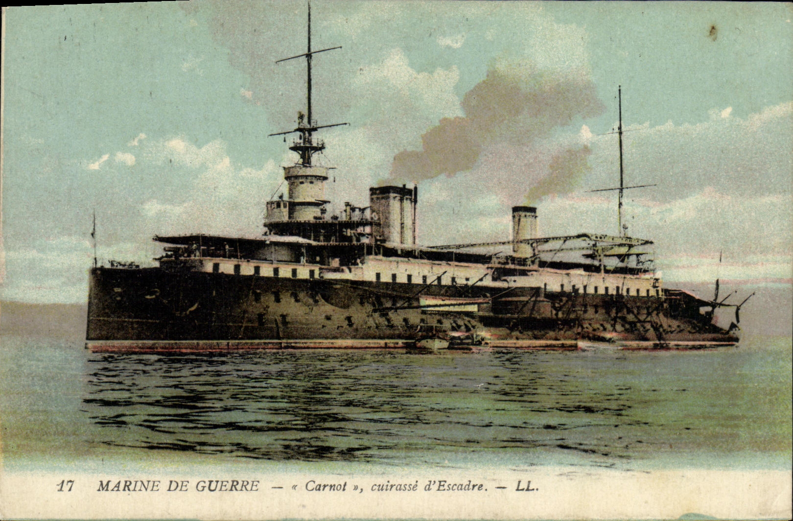 CPA Bateau Guerre Marine De Guerre Carnot Cuirasse d Escadre