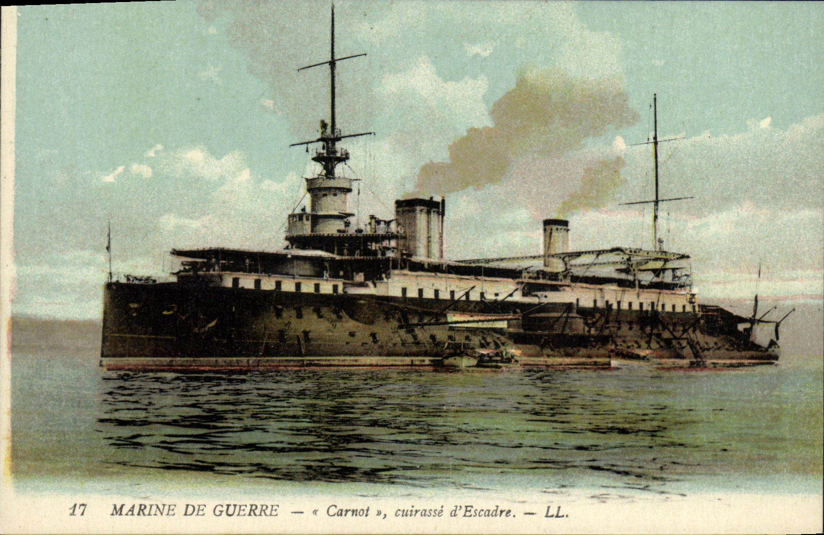 CPA Bateau Guerre Marine De Guerre Carnot Cuirasse d Escadre
