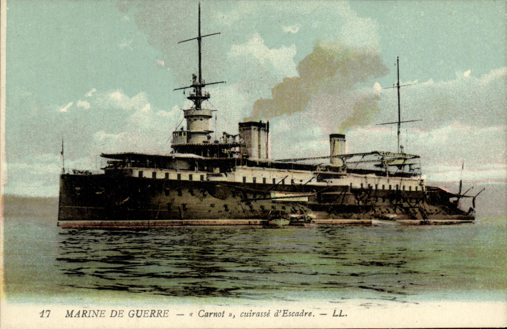 Marine de guerre — « Carnot », cuirassé d'Escadre — LL. — n°17