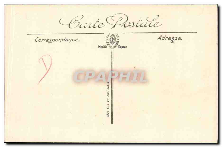 Marine de guerre — « Carnot », cuirassé d'Escadre — LL. — n°17 — Reverso
