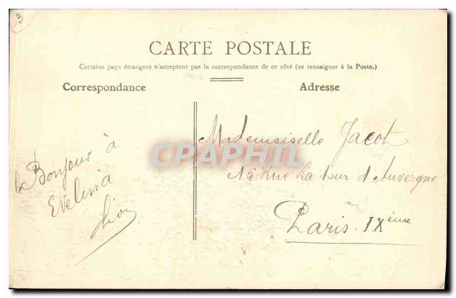 Bateau militaire à Toulon — 264. — "Octobre" — Éditeur non visible — Verso