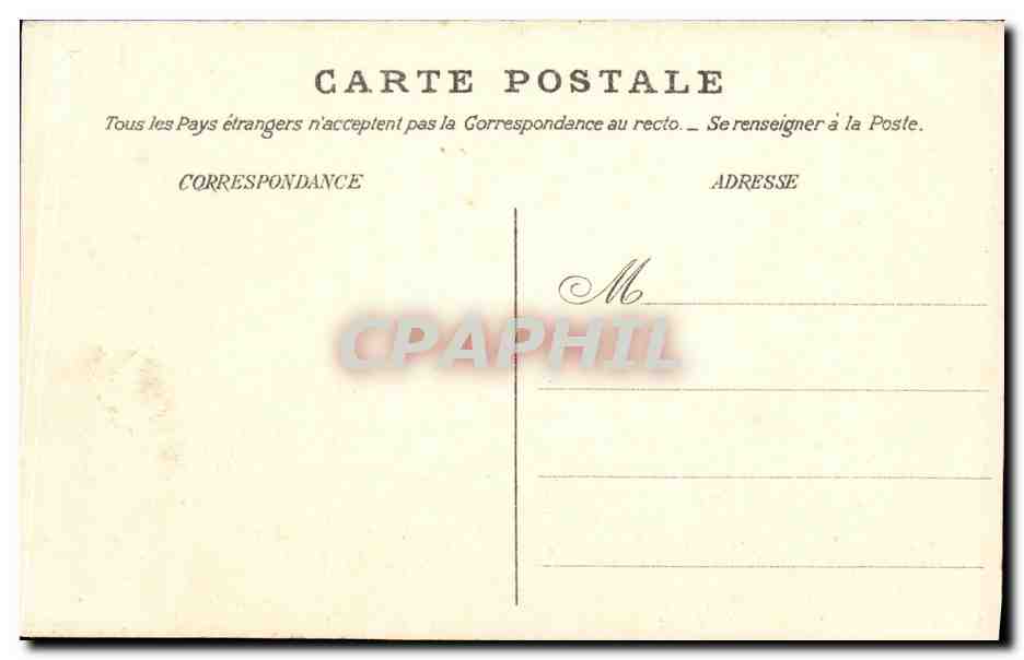 CPA Bateau Guerre Marine Francaise Le Carnot — Verso