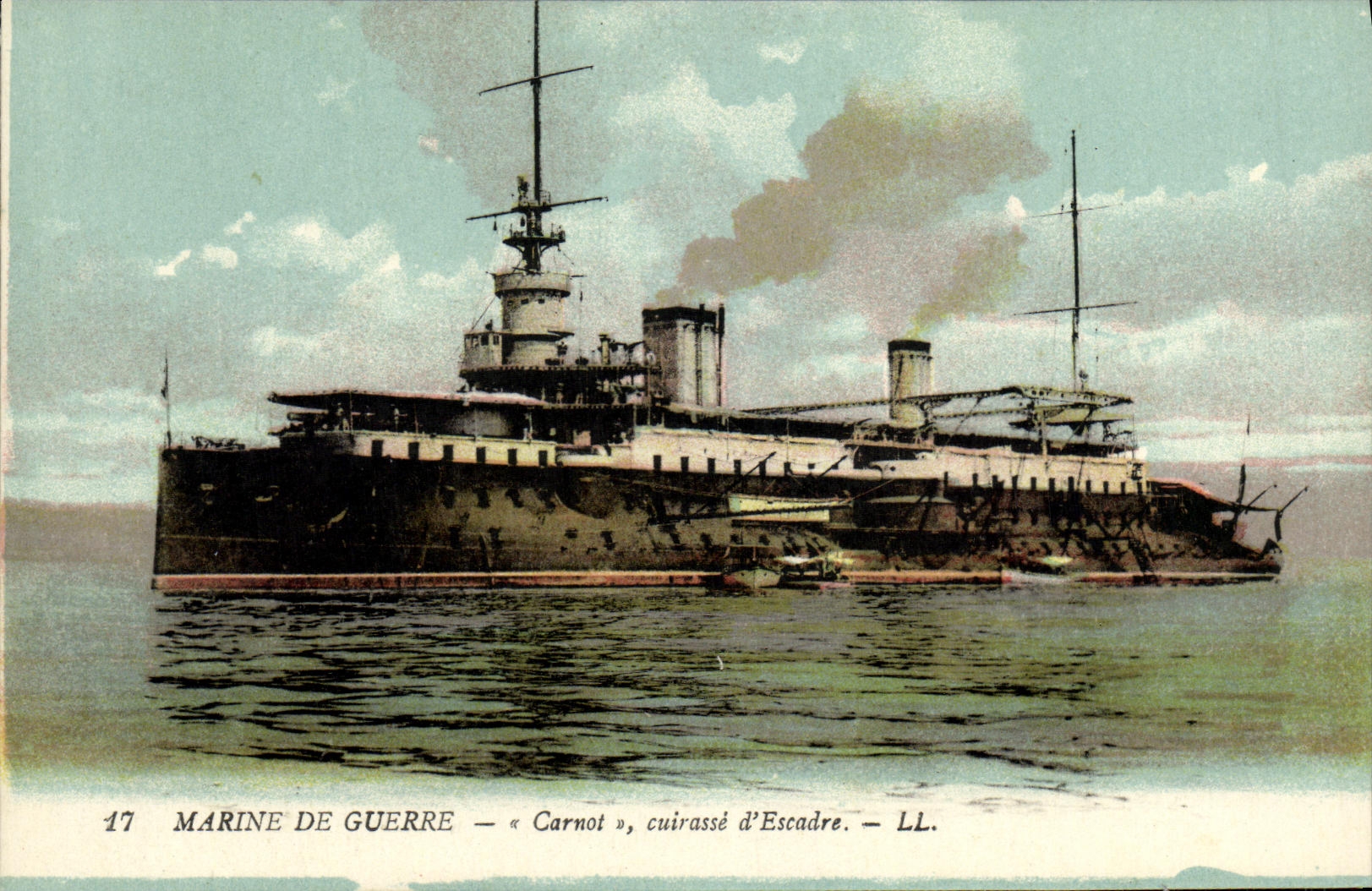 CPA Bateau Guerre Marine De Guerre Carnot Cuirasse d Escadre