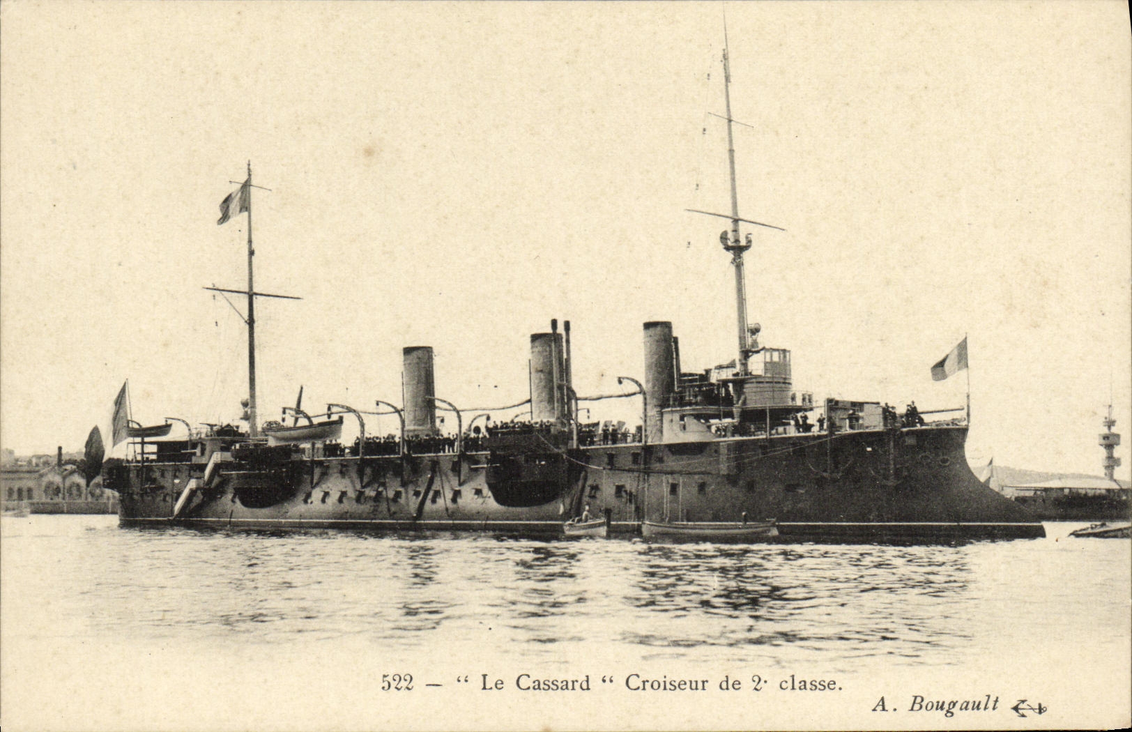 CPA Bateau Guerre Le Cassard Croiseur de 2eme Classe