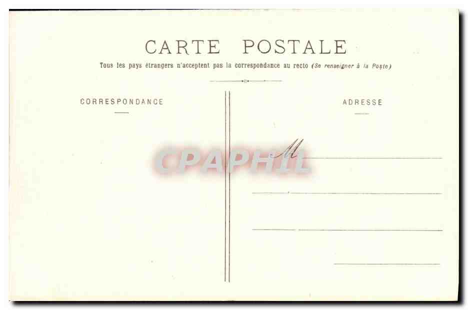 CPA Bateau Guerre Le Cassini Aviso Torpilleur — Verso