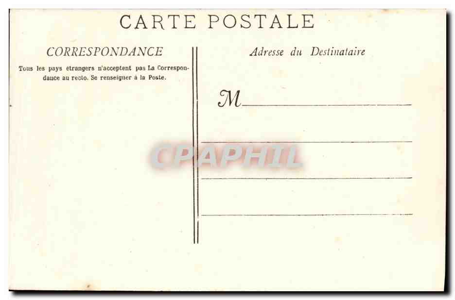 CPA Bateau Guerre Le Cecille Croiseur de 1ere Classe a Batterie — Verso