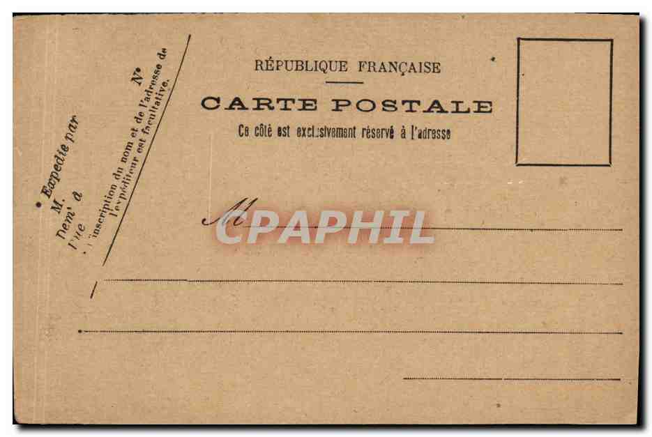 CPA Bateau Guerre Le Cuirasse russe Ceserawitch Russie Russia — Verso