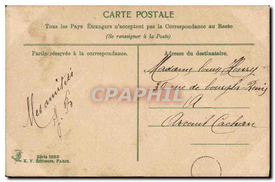 CPA Bateau Guerre Le Charlemagne Cuirasse d Escadre a Tourelles — Verso