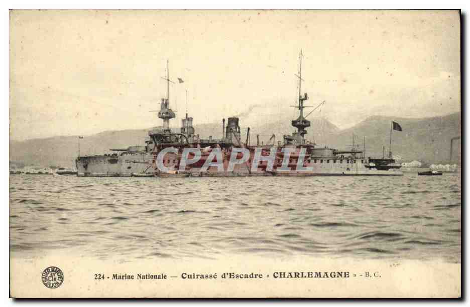 Cuirassé d'Escadre « CHARLEMAGNE » — Marine Nationale — B.C. — n°224