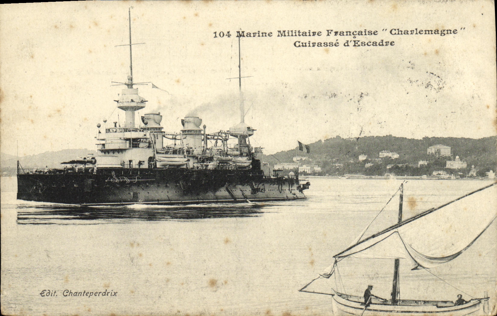 Schiff der Französischen Marine "Charlemagne" — Französische Marine — Edit. Chanteperdrix