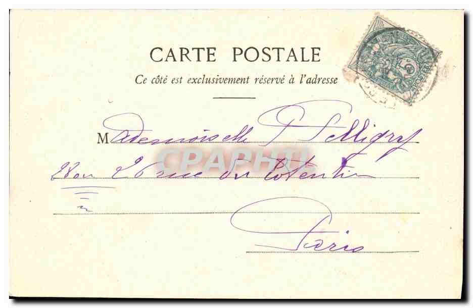 CPA Bateau Guerre Le Charlemagne Pendant la Traversee de l Escadre revenant des Baleares — Verso
