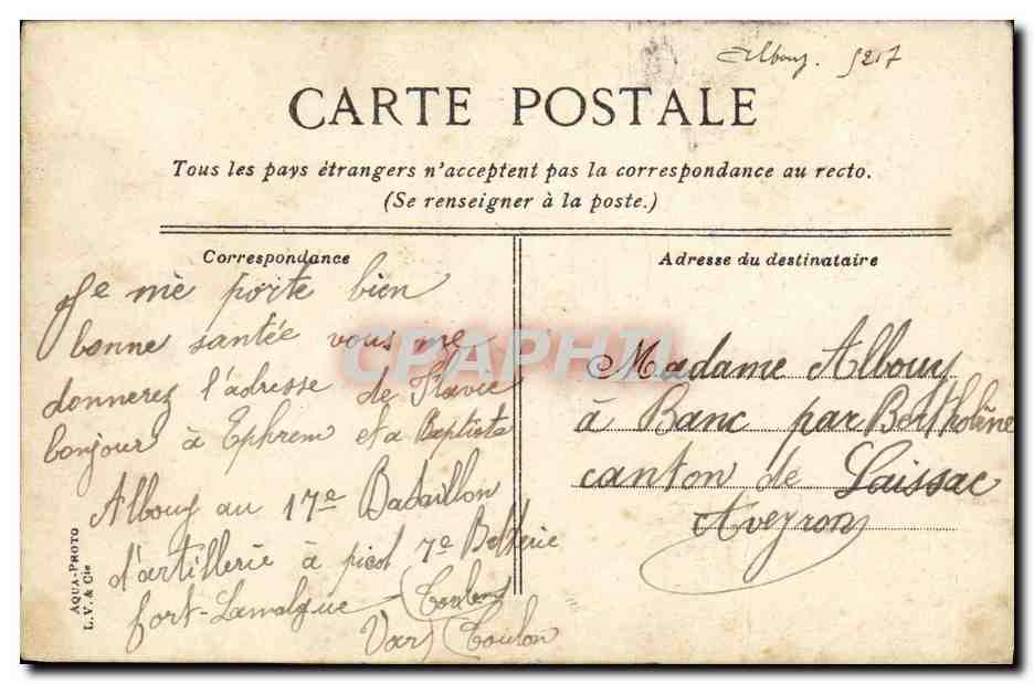 CPA Bateau Guerre Marine Francaise Le Chartes Martel Cuirasse de 1ere Classe — Verso