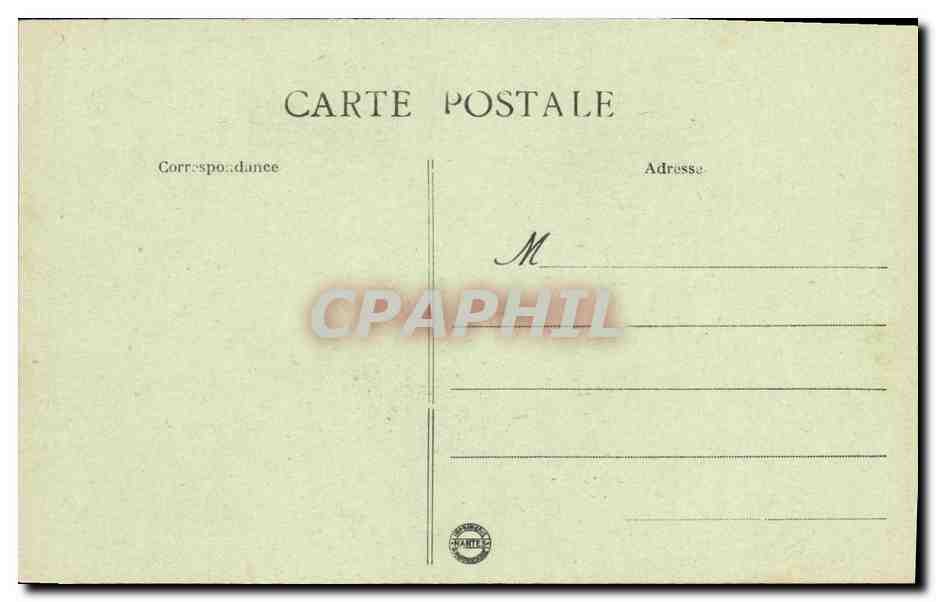 CPA Bateau Guerre Cherbourg Cuirasse Charles Martel — Verso